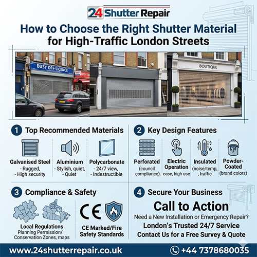 How to Choose the Right Shutter Material for High-Traffic London Streets
